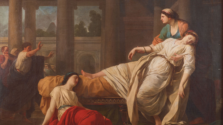 Death of Cleopatra painting