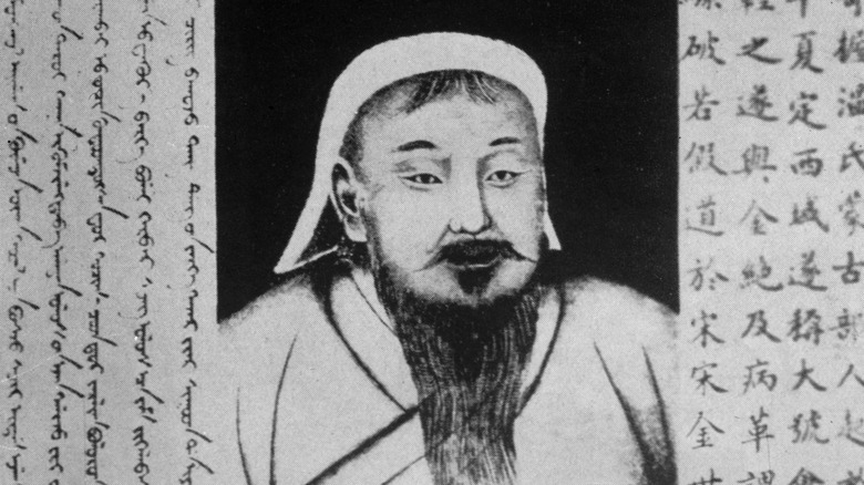 Drawing of Genghis Khan