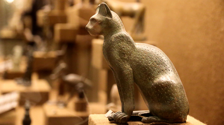 statue of cat goddess Bastet