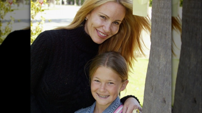 Tawny Kitaen with her daughter