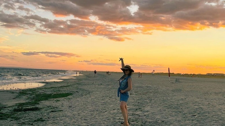 Benita Alexander on the beach