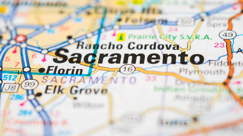 a map of sacramento