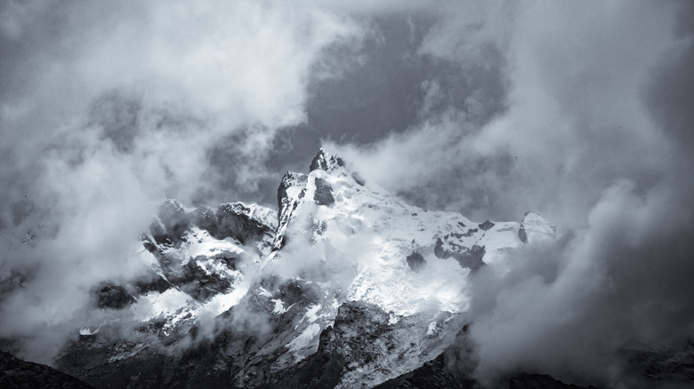 storm clouds in the Andes