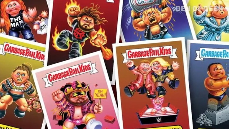 Wrestling-themed Garbage Pail Kids