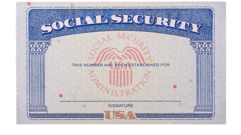 Social security card 