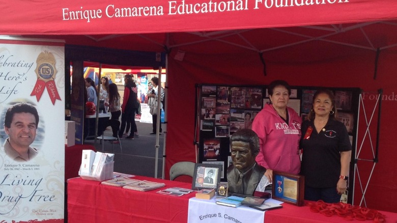 Geneva Camerena at a Red Ribbon booth in 2021