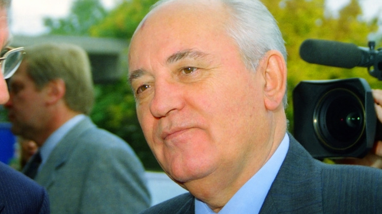 Gorbachev in a suit