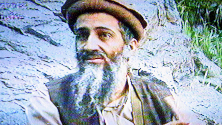 Osama Bin Laden looks right