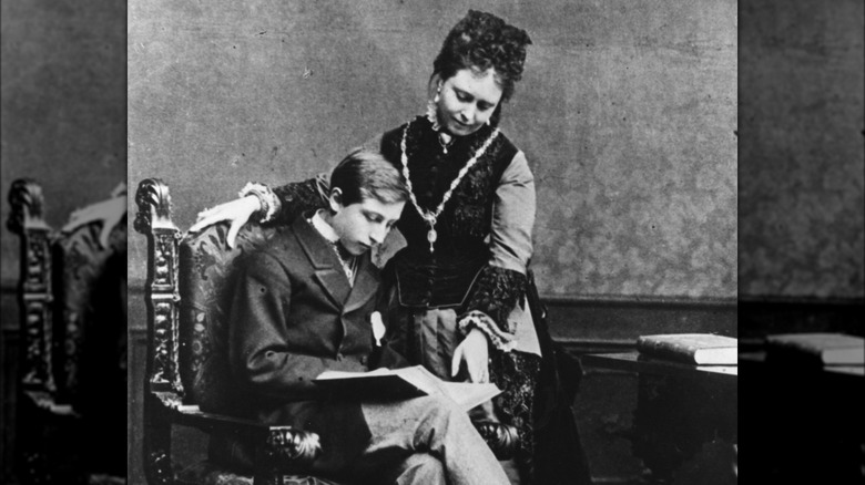 Crown Princess Victoria of Prussia with her son Wilhelm 