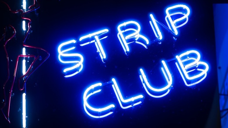 Strip club sign