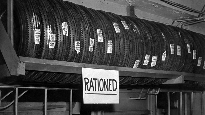 rationed tires in WWII