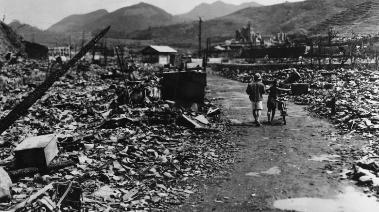 nagasaki after the dropping of the atomic bomb