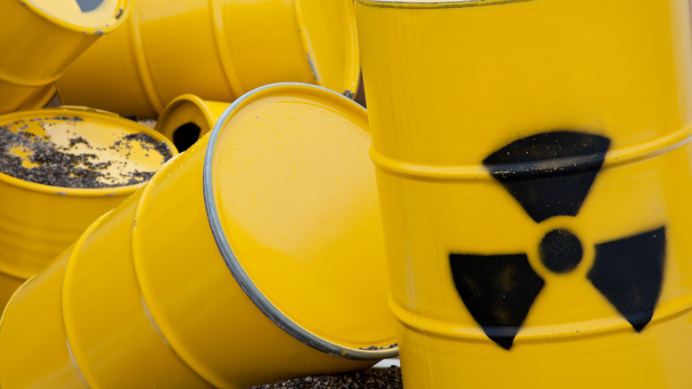 Nuclear waste barrels