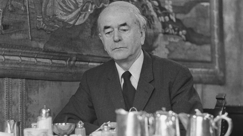 Albert Speer looks down at tea