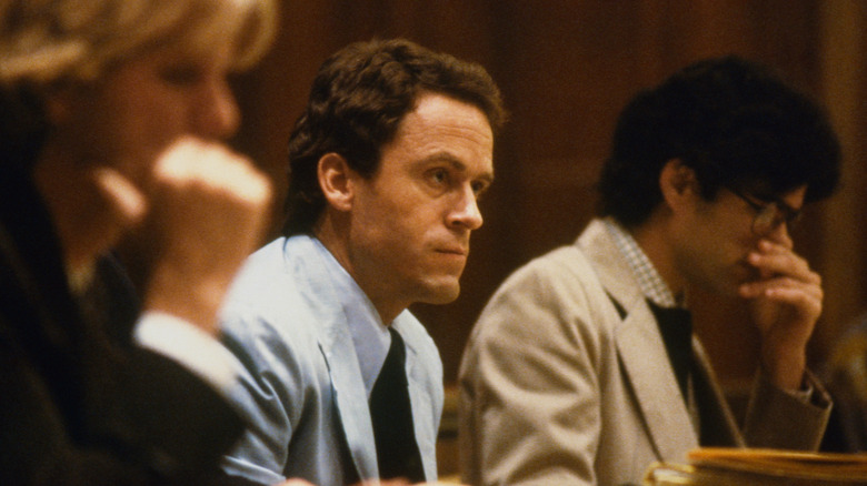Ted Bundy sitting in court