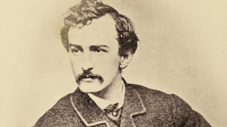 John Wilkes Booth posing for picture