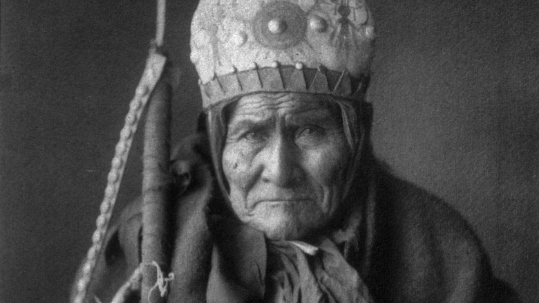 Geronimo portrait with gun