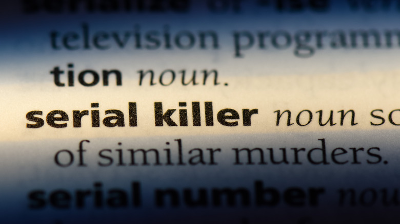 Serial killer in dictionary 