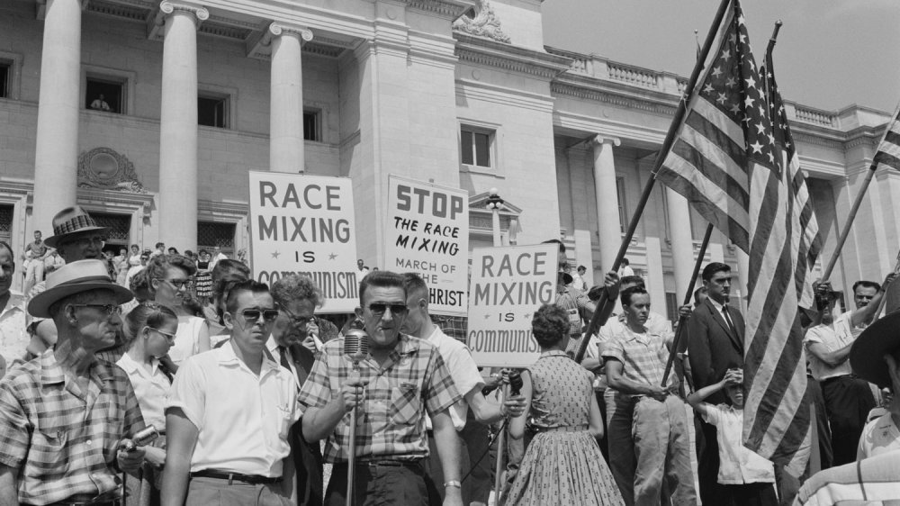 Little Rock integration protest