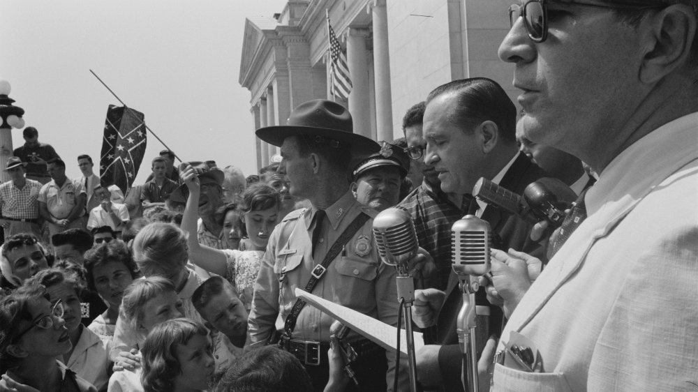 Rally at the state capital of Little Rock 1959