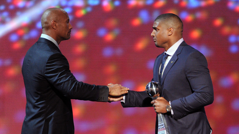 michael sam dwayne johnson award