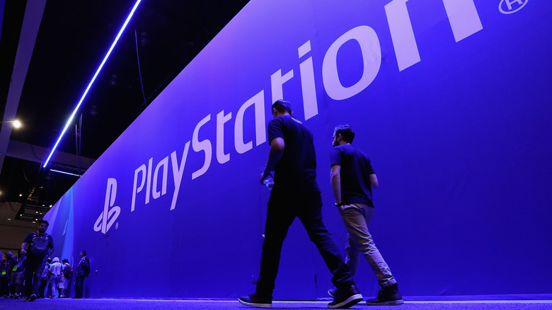 A PlayStation banner from E3