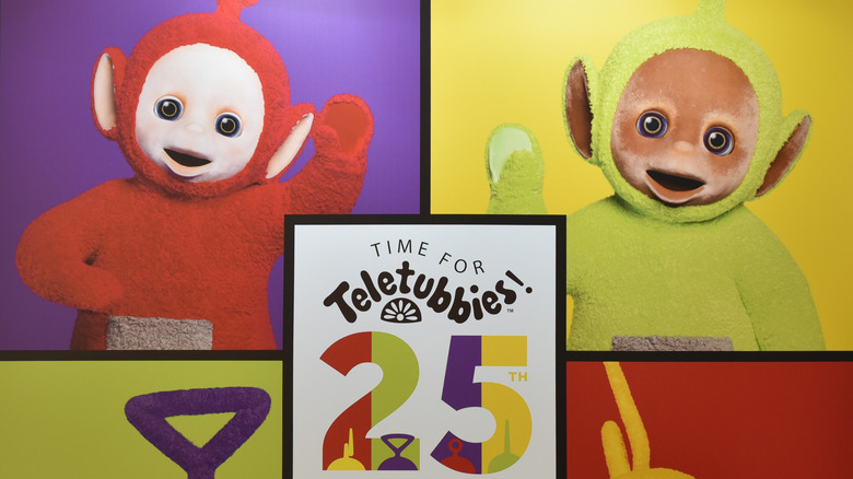 Teletubbies 25th anniversary sign