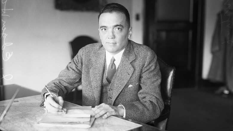 J. Edgar hoover at his desk