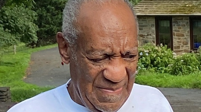 Bill Cosby looking down