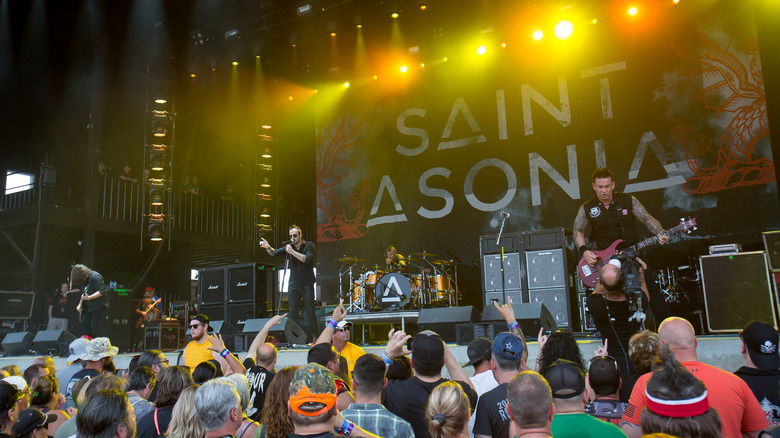 Saint Asonia playing a show