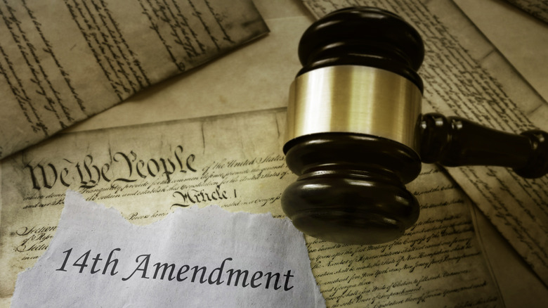 14 Amendment with gavel 