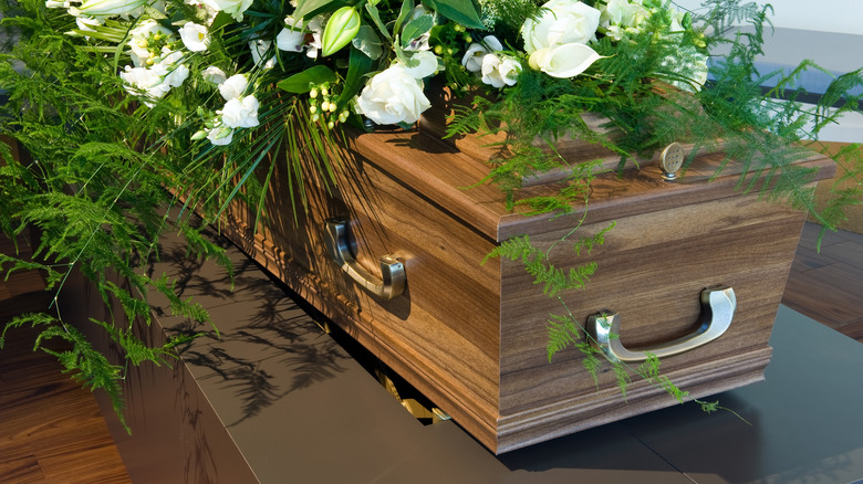 coffin flowers