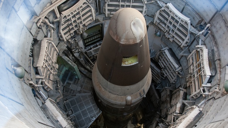 Nuclear missile in its silo