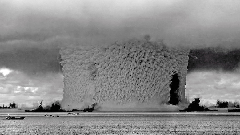 massive wave from atomic bomb