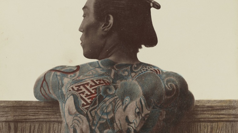 Yakuza back tattoo photo