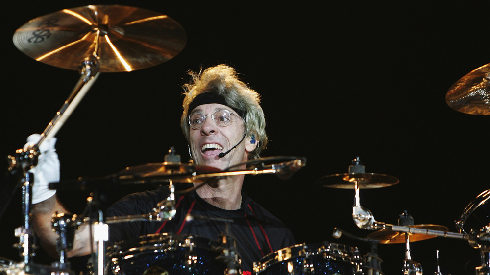 Stewart Copeland behind the drums