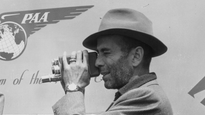 Bogart with recording equipment (not for sound)