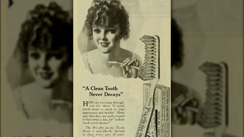 1920s toothbrush advertisement