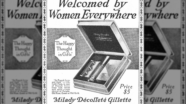 women's gillette razors advertisement