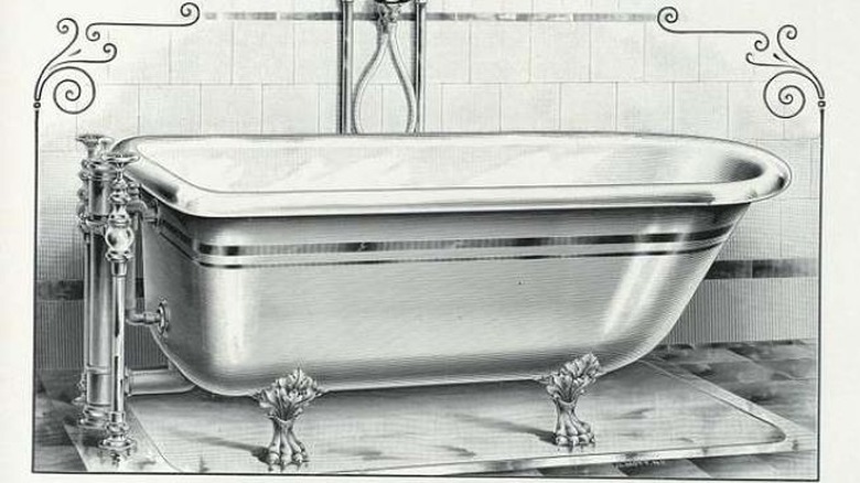 Victorian bathtub sketch