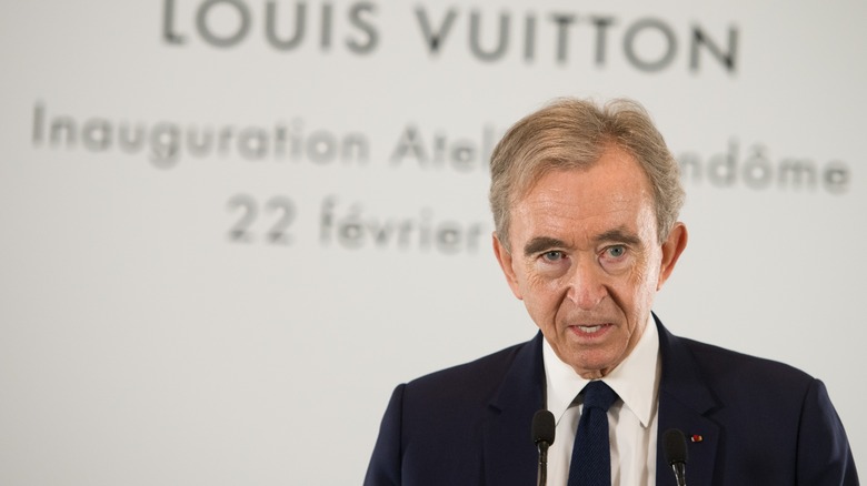 Bernard Arnault speaking