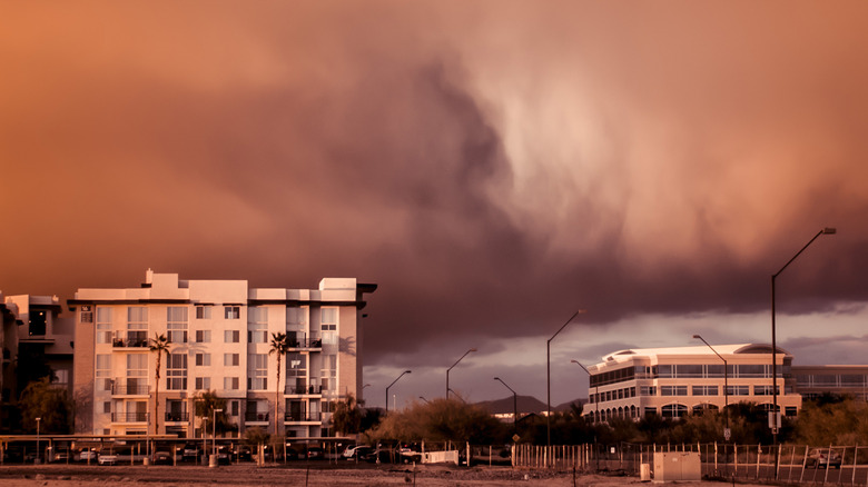 Haboob and a city