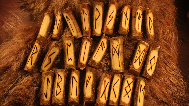 A set of Elder Futhark runes