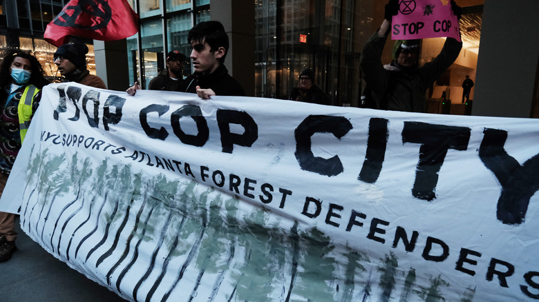 Stop Cop City protest