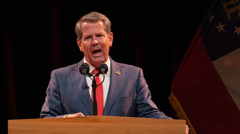 Brian Kemp addresses supporters