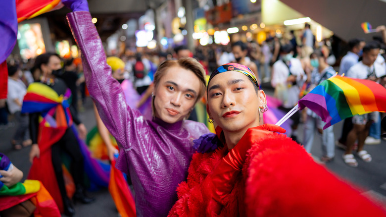 Pride parade participants