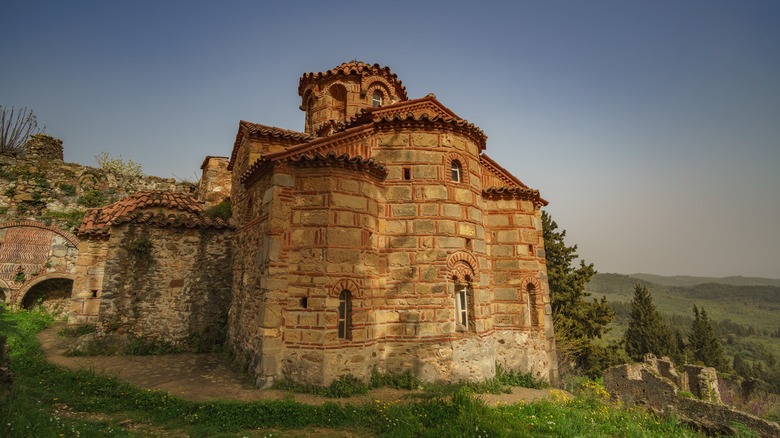 Mystras blue sky