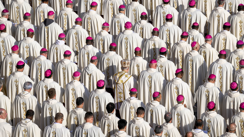 Bishops bow their heads
