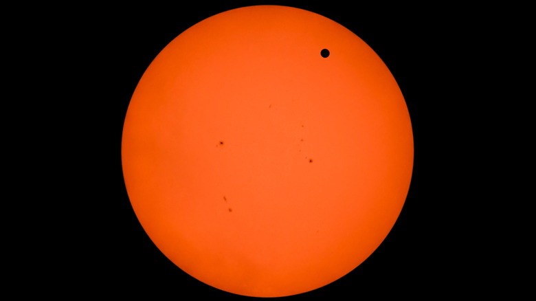 transit of Venus on the Sun