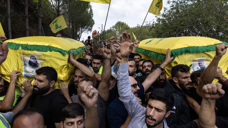 Funeral for two Hezbollah troops